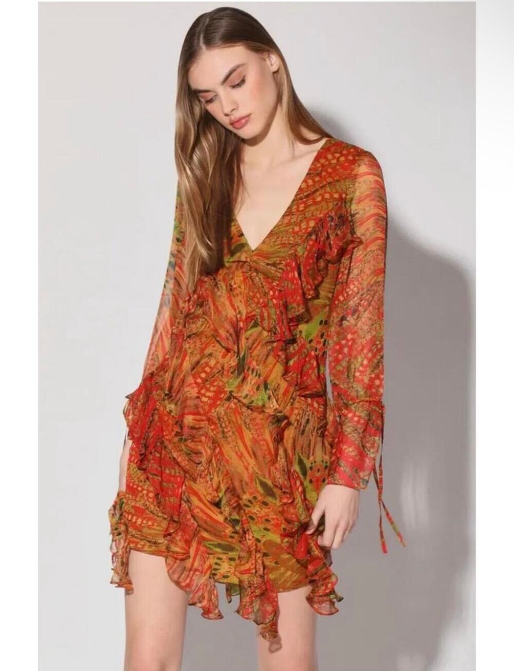 New Walter baker Ariella feather dream dress sz 4 $375